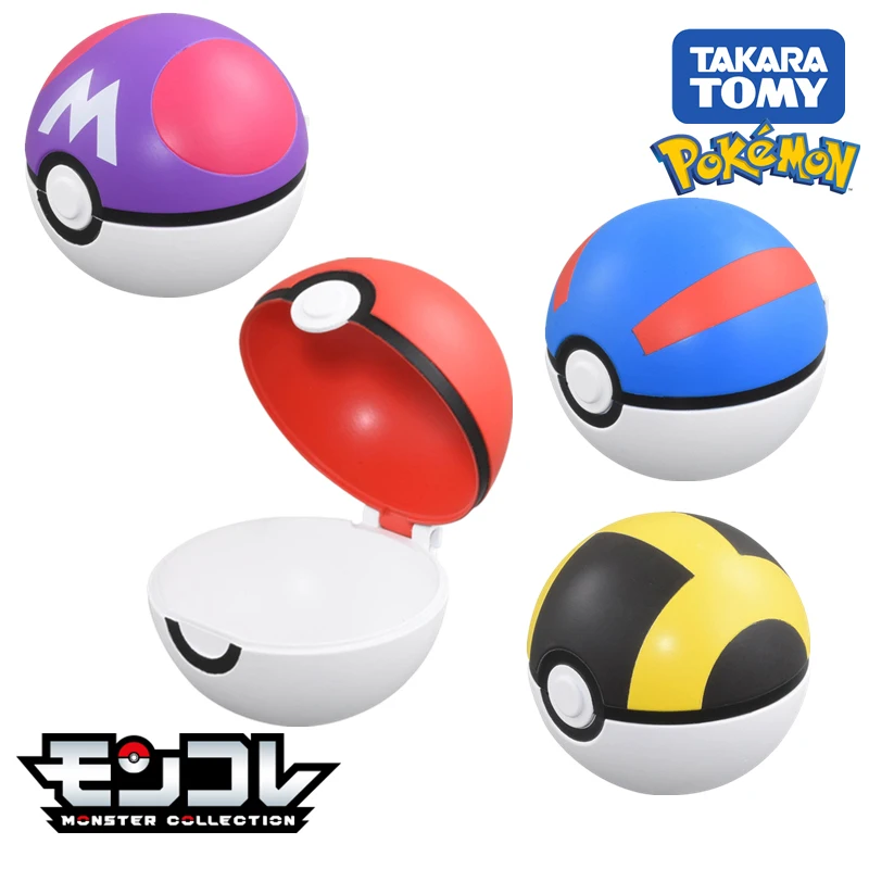 Takara Tomy Pokemon PokeBall Action Figures 7cm Poke Ball Master Ball Ultra Ball Great Ball Model Toys Anime Figure Child Gifts