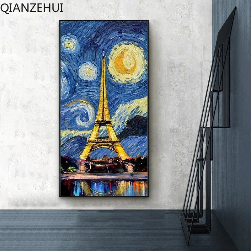 

DIY 5D full Diamond Embroidery,Round Diamond beads Van Gogh Starry Sky Living room decoration rhinestone beads Diamond painting