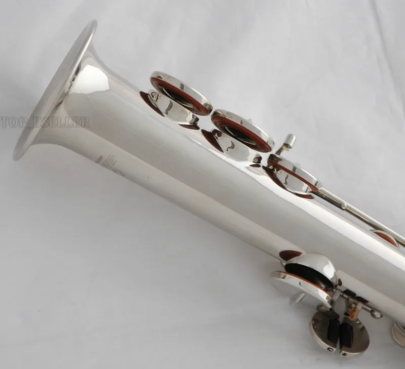 

Профессиональный серебристо-никелевый саксофон-сопрано Eb Low Bb high F с футляром 2025г