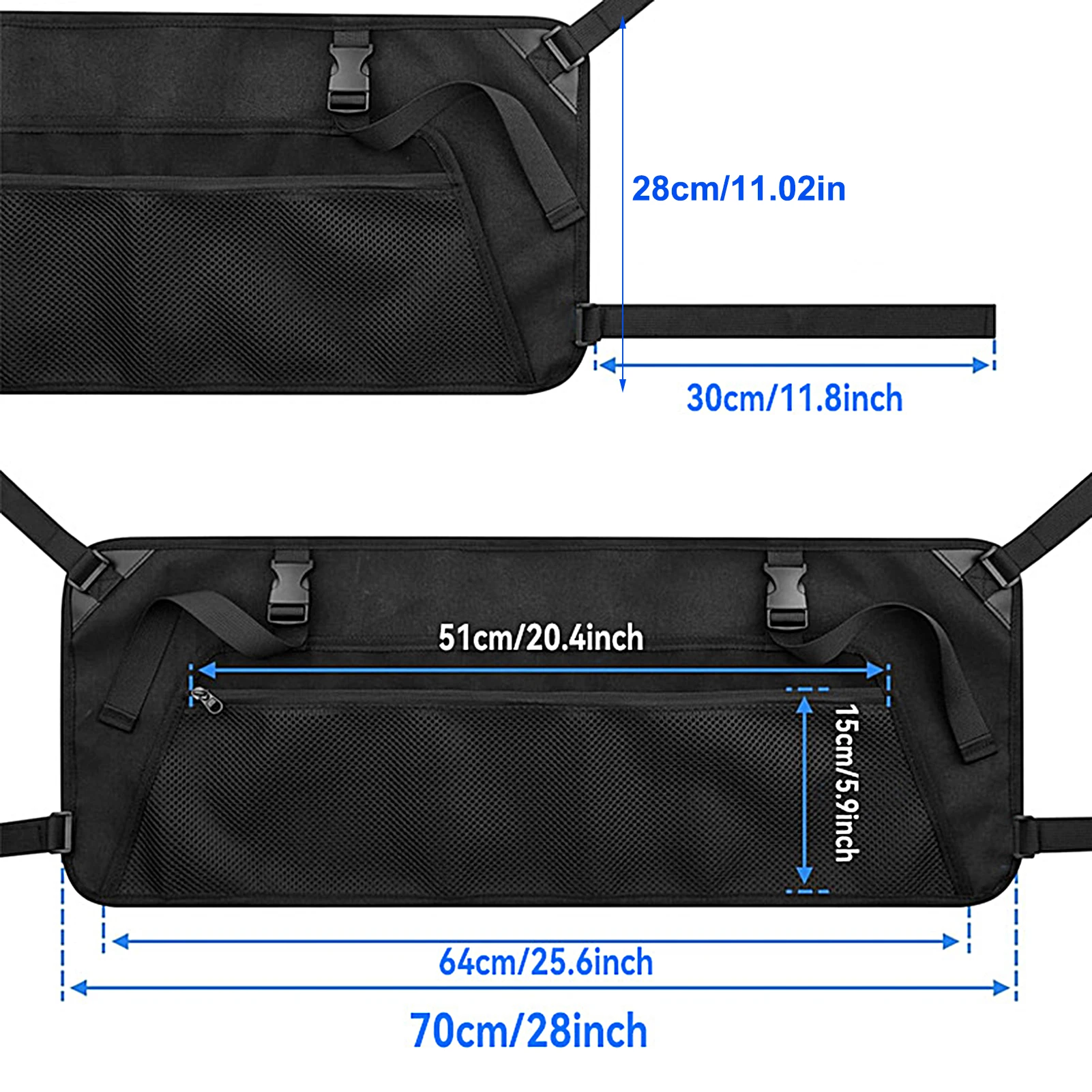 Oxford Stall Cart Side Organizer Camping Storage กระเป๋าเดินทาง Oxford ผ้า Garden Cart กระเป๋าด้านข้างสําหรับตั้งแคมป์กลางแจ้ง
