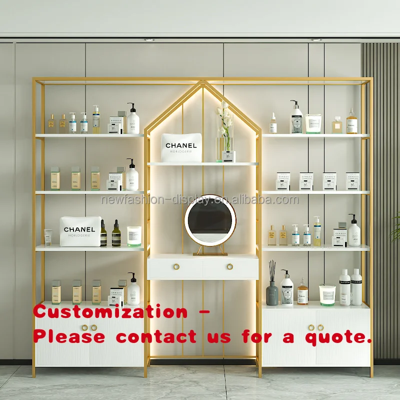 custom.Customization Size Design Showcase Furniture Beauty Salon Display Cabinets Wall Display Cabinet Cosmetic Cabinet and Show