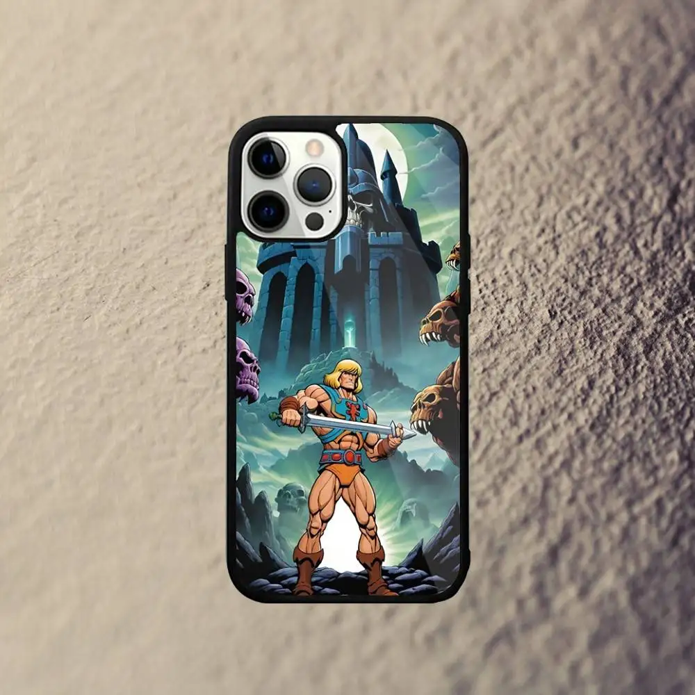 H-He Man Capa de telefone para iPhone 17,16,15,14,13,12,11,Pro,Max,Plus,Mini,SE4,E Carregamento sem fio magnético Magsafe