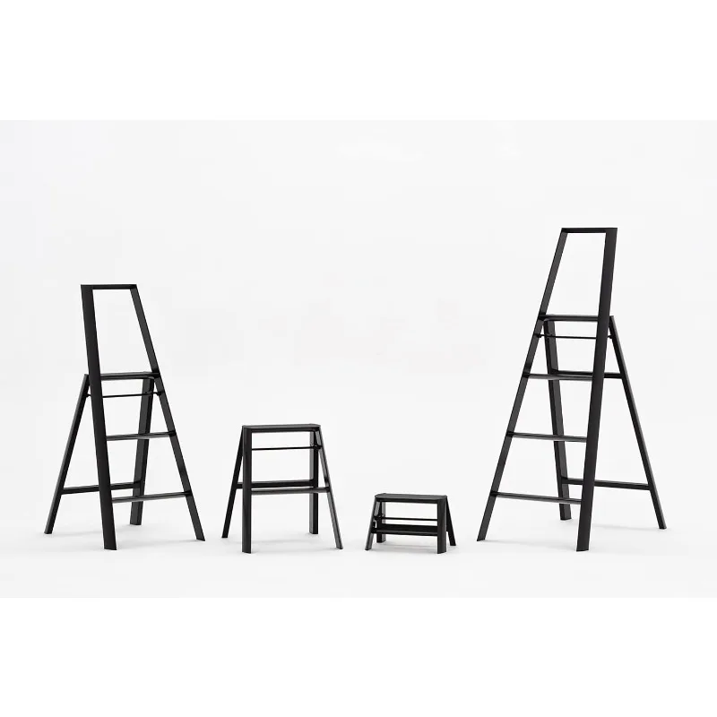 Ladders Lucano Step Stool, 2-step Black，home.