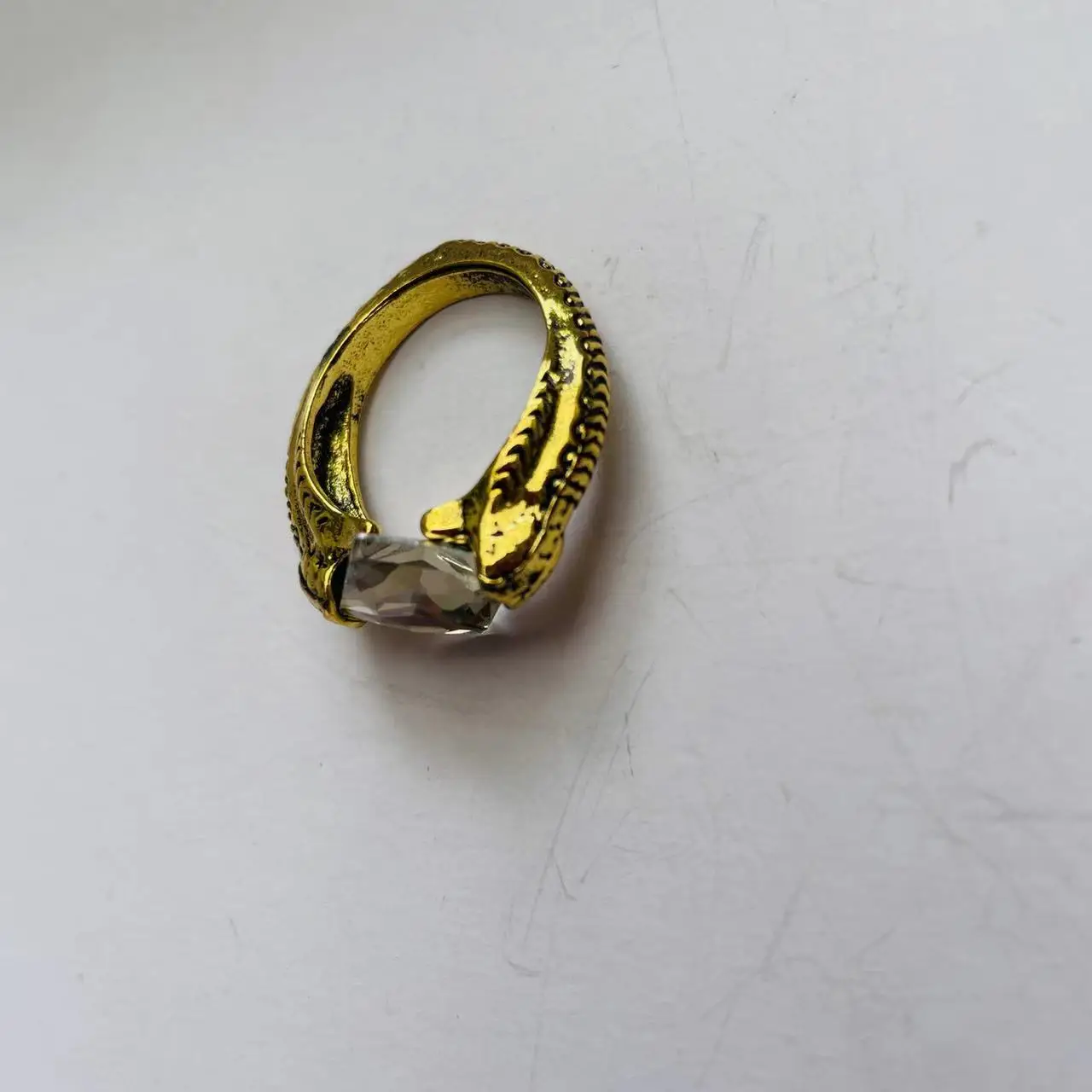 Sorcerer Stone Ring Philosopher's Stone Ring Yellow In Vintage Gift Box 2pcs Set Halloween Easter Christmas Gift Present