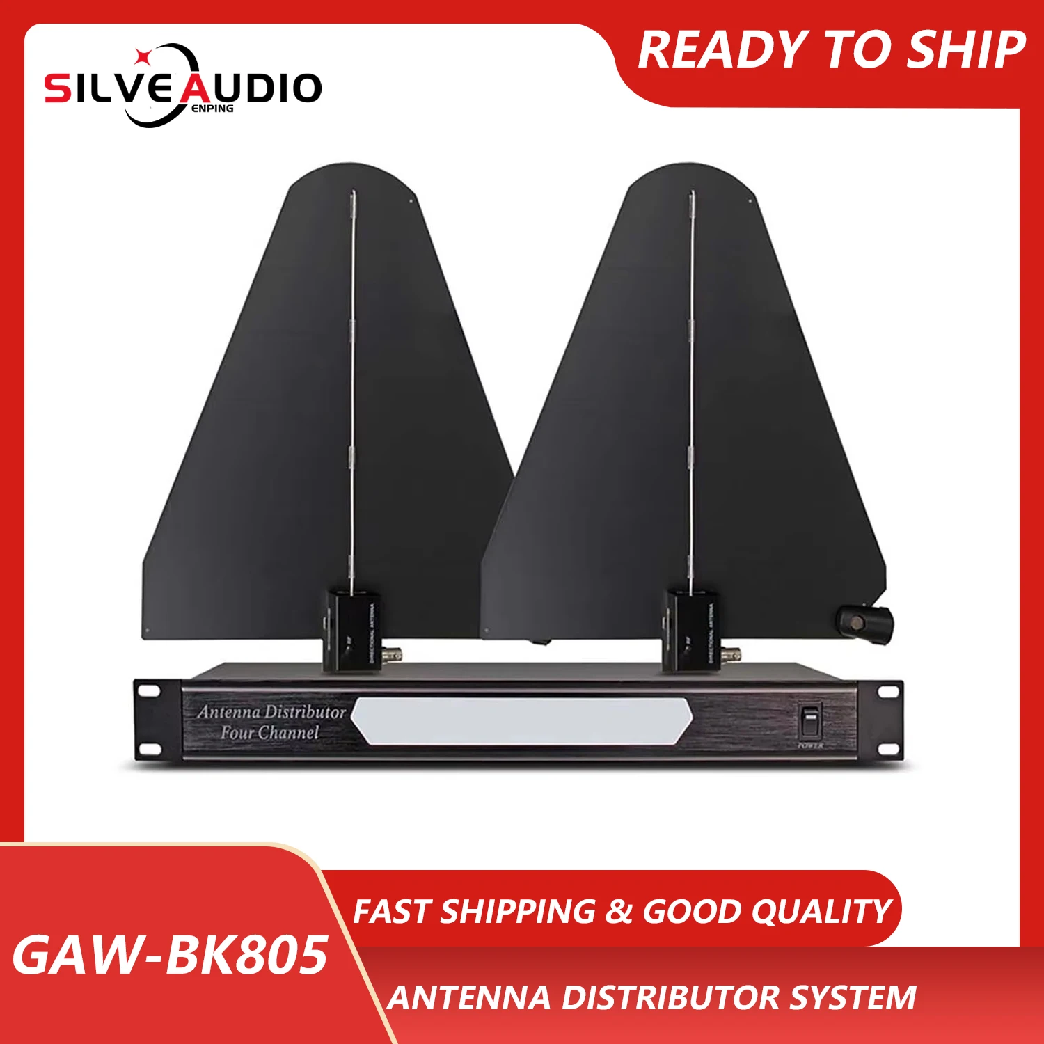 GAW-BK805 sistema di distribuzione antenna professionale Amplificatore distributore antenna direzionale per microfono wireless