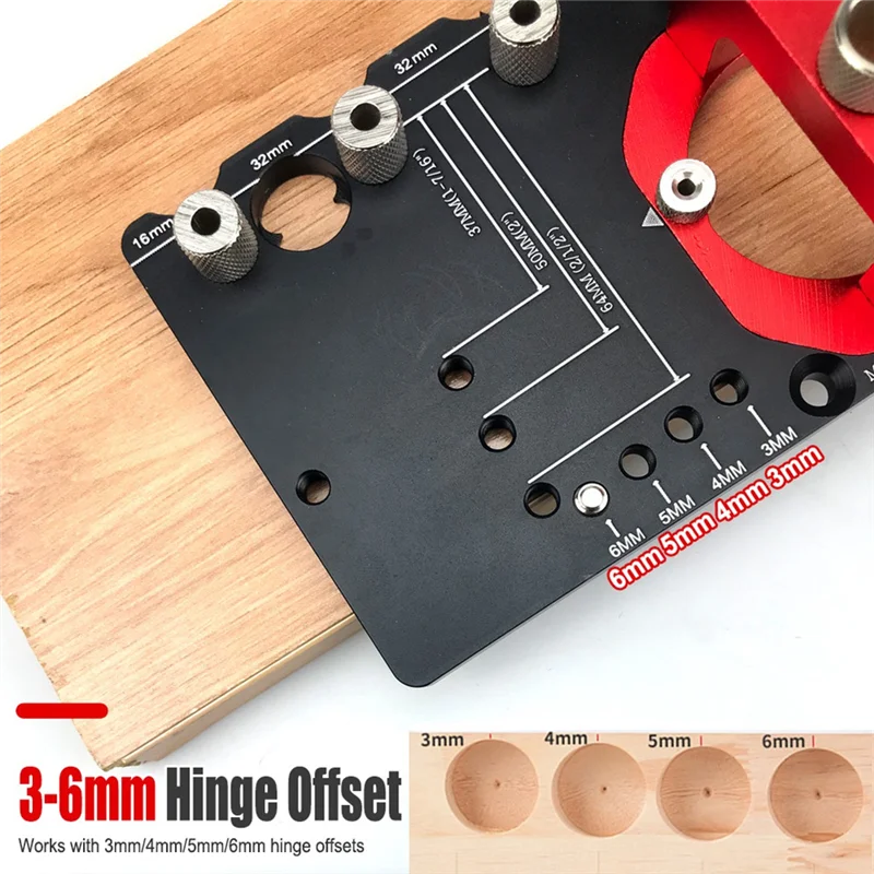 AF90-35Mm Concealed Hinge Jig, Shelf Pin Drilling Guide, Cabinet Hinge Mounting Jig Locator, Woodworking Hinge Hole Punch