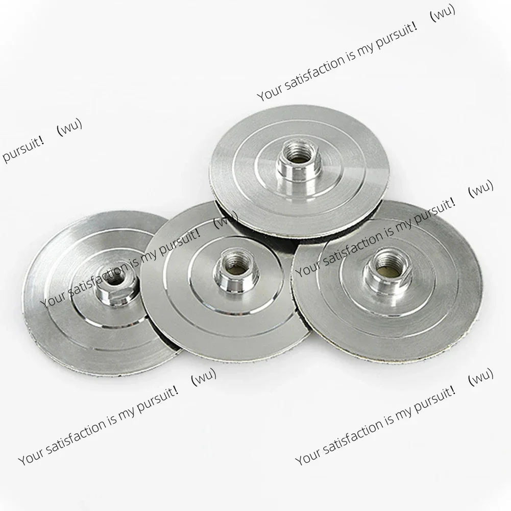 ZOCI-4inch Backer Pad For Diamond Polishing Pad Aluminum Based Backing Holder M10 M16 5/8-11 Polish Wheel Holde