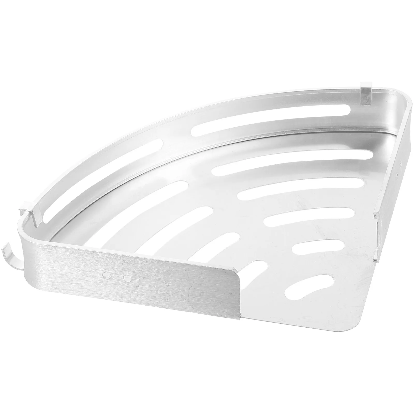 Punch-Free Triangle Wall-Mounted Storage Rack Silver Space Aluminum Bathroom Kitchen Shelf Large Capacity Towel Shampoo Soap