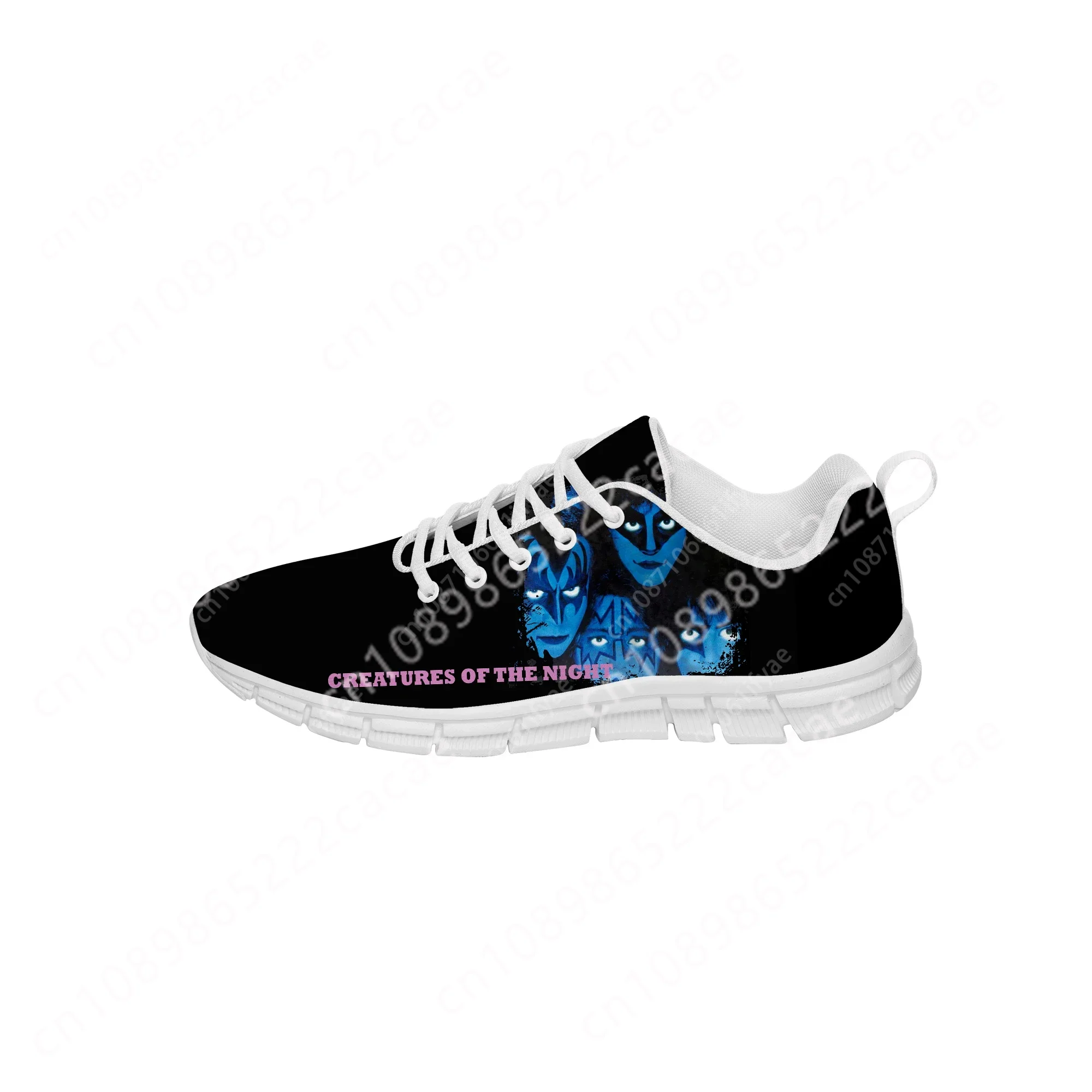 

Creatures of the Night Low Top Sneakers Mens Band Kiss Womens Teenager Casual Shoes Canvas Running 3D Shoes Custom Shoes