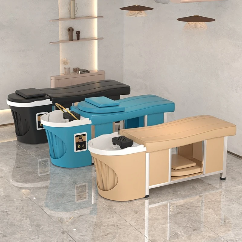 Thai hair treatment shampoo bed barber shop hair salon special full lying beauty salon fumigation constant temperature