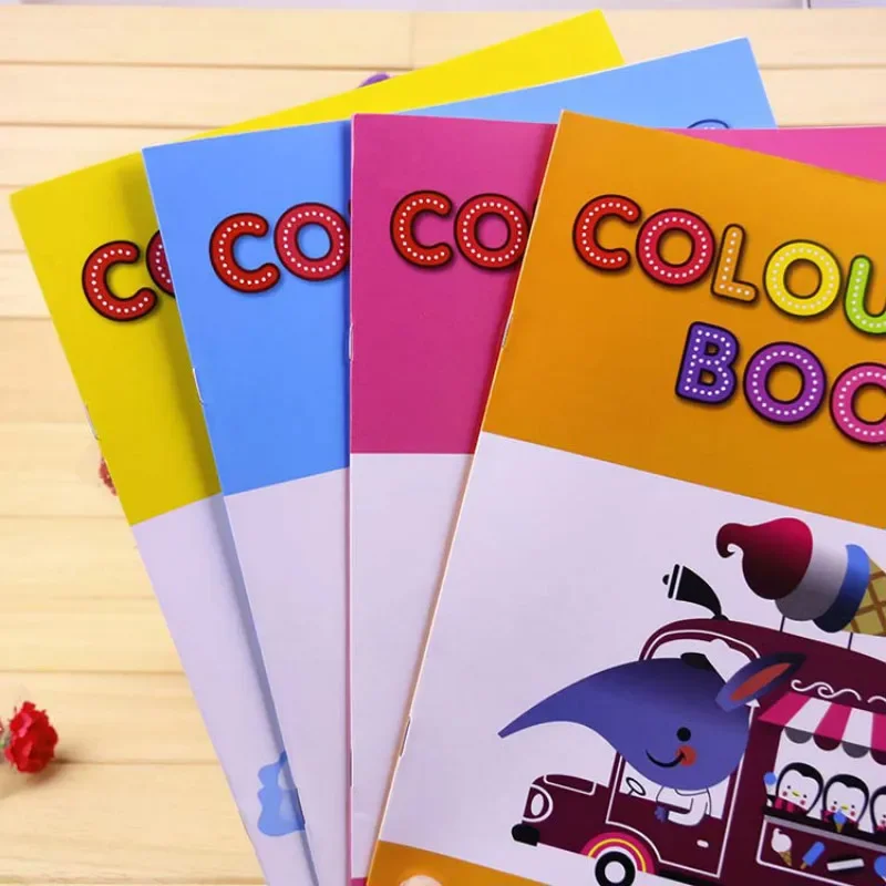 Livro de Colorir Inglês para Crianças, Livro de Desenho, Jardim de Infância 2-3-6 Anos de Idade Brinquedos, Presente, Hobbies