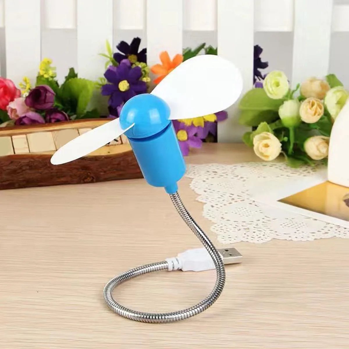 Portable, Freely Bendable, Silent, High-Wind USB Mini Fan, Notebook USB Power Bank Fan