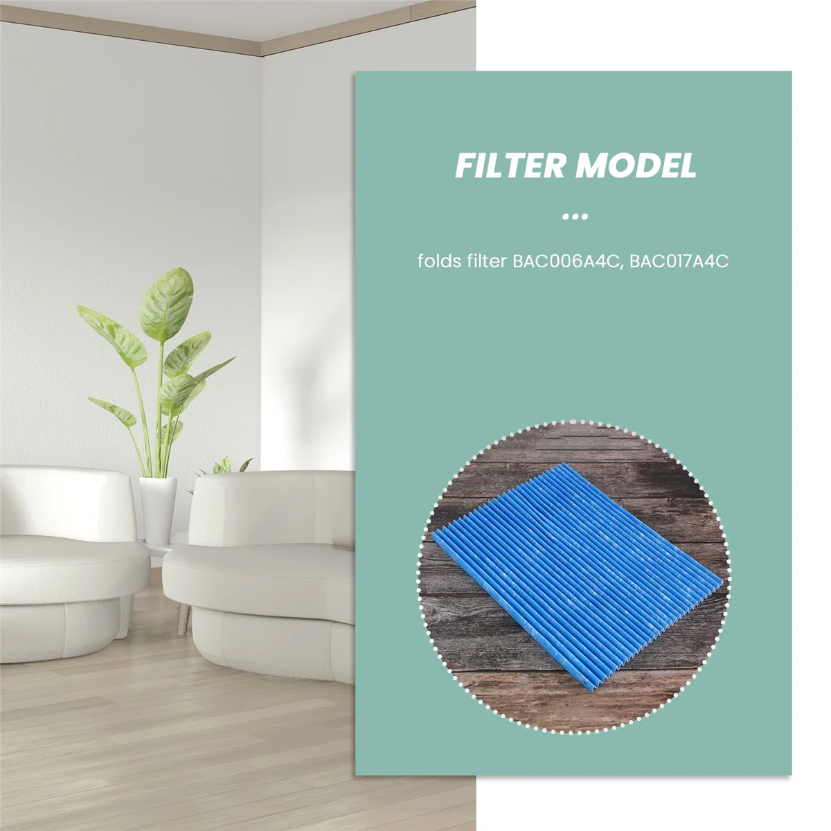 Adatto per Daikin filtro purificatore d'aria schermo Mc70Kmv2 Mck57Lmv2 Bac006A4C elemento filtrante pieghettato