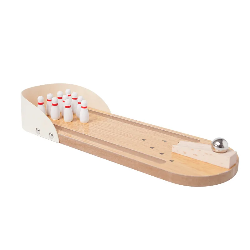 

Educational Innovation Solid Wooden Parent-child Fun Balls Toys Child Gift Mini Bowling Antistress Relieve Anxiety Board Game