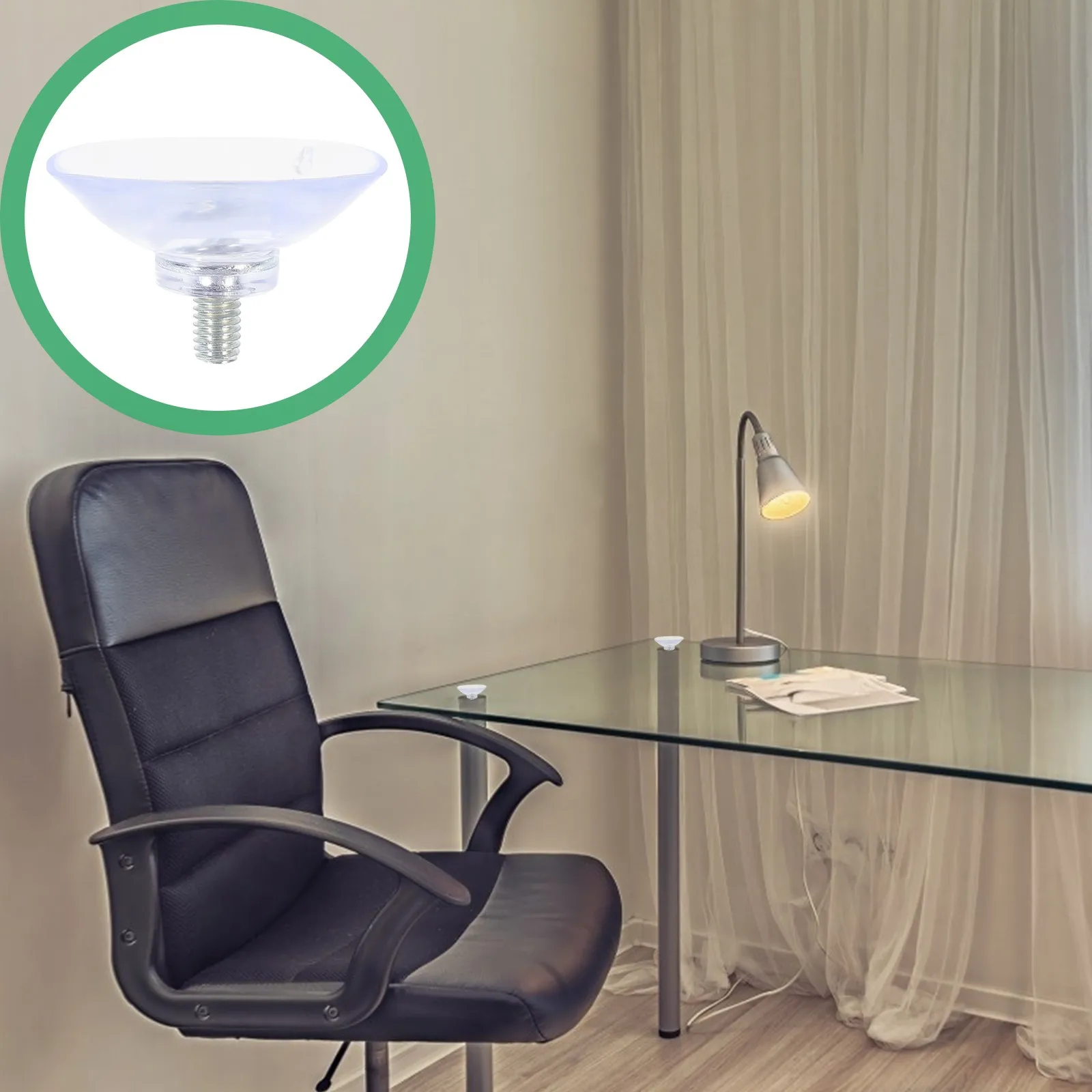 1Set Transparent Screw Suction Cup Manual Tightening Clear Multi-Purpose Glass Sucker for Windows Mirrors Decoration Keys