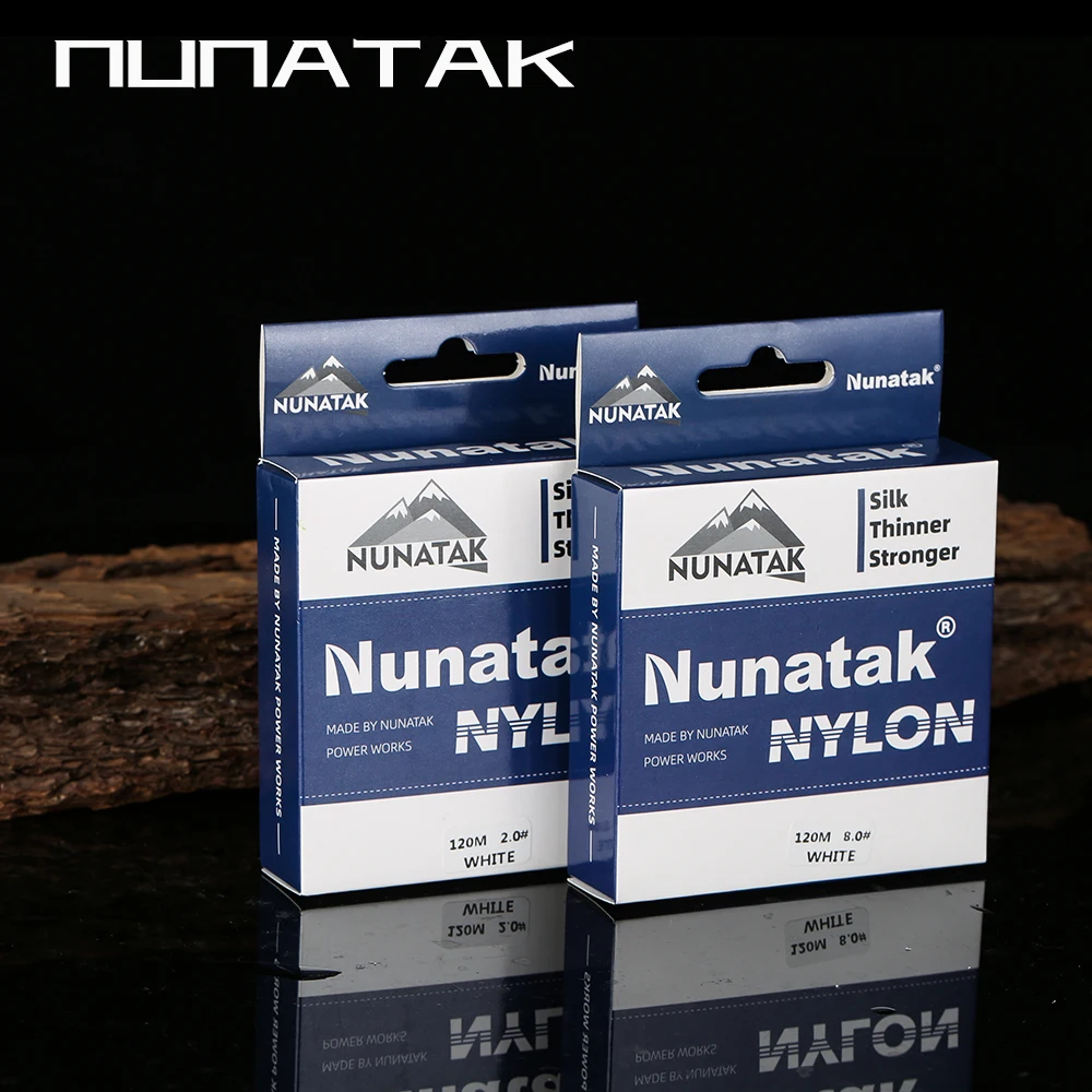 2024 NUNATAK New Nylon Fishing Line Full 120M Japan High Quality Monofilament Carp Line White Blue Green Nylon Sea Fishing Line