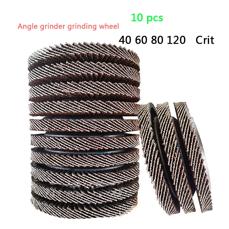 

10Pcs 100mm Flap Discs 40/60/80/120 Grit Grinding Wheels Blades for Angle Grinder Sanding Disk Grinding Wheel Abrasive Tools