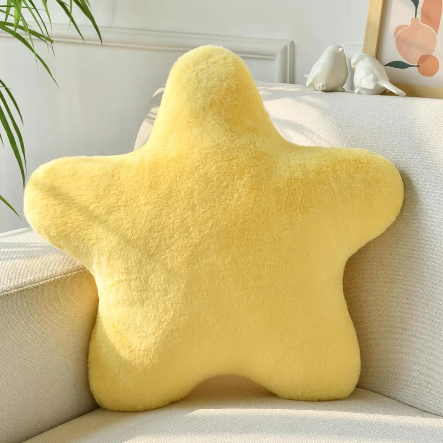 

1pc Yellow Star Pillow Plush Star Throw Pillow Cute Pillows Aesthetic Throw for Bedroom Sofa Chair Room Deco ,Gift Giving