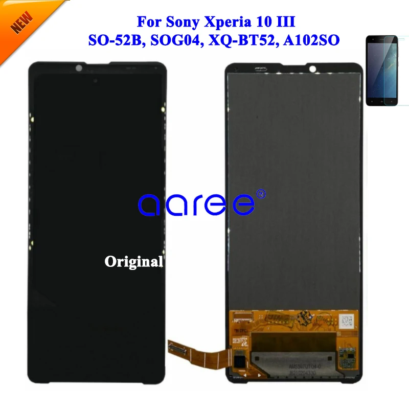 AMOLED LCD For Sony Xperia 10 III LCD Display For Sony Xperia 10 III XQ-BT52 Screen Touch Digitizer Assembly