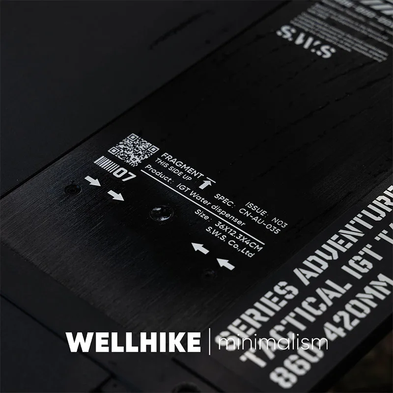 وحدة Wellhike للتخييم في الهواء الطلق IGT0.5 سقي كهربائي مخفي منضدية من الألومنيوم نصف وحدة مستخرج مياه