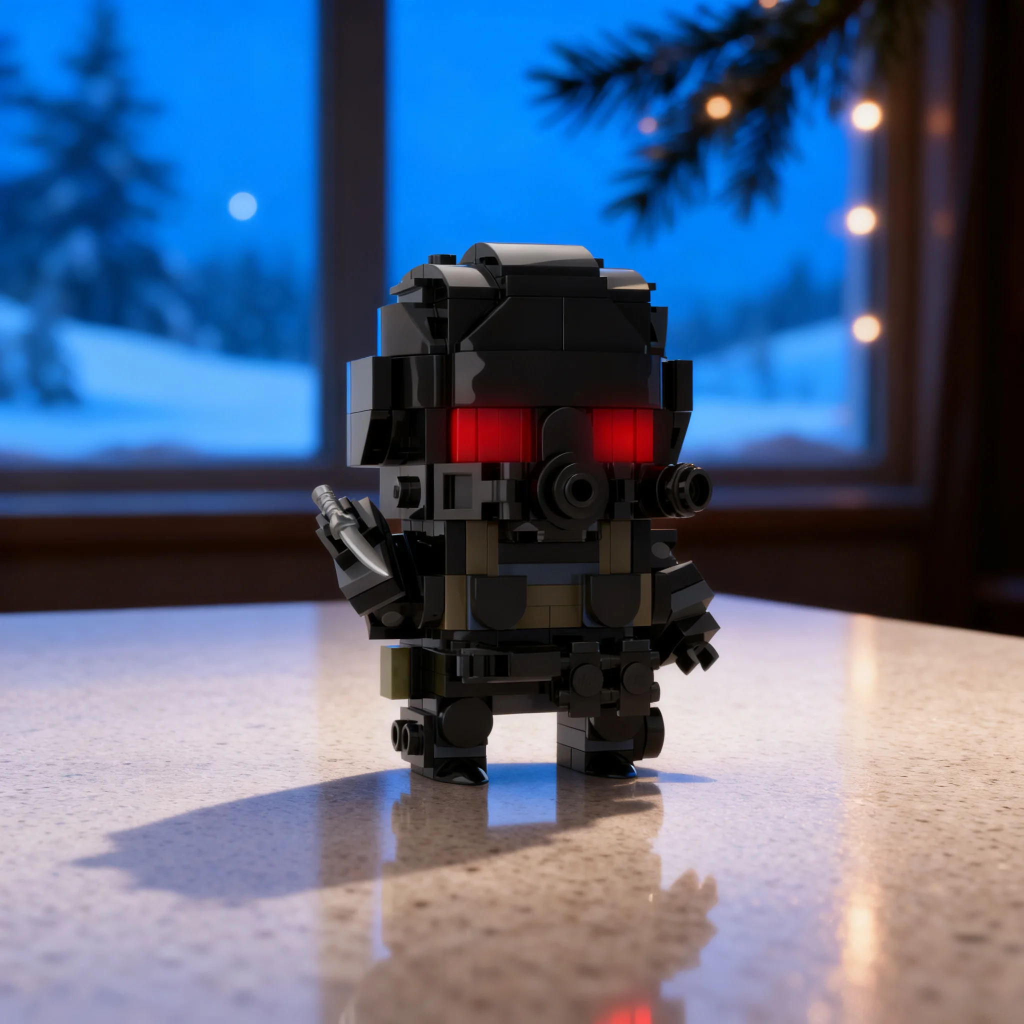 Image of 204-teiliges MOC Resident Evil 2 HUNK Modell Bausteine-Set, Konstruktionsspielzeug, Weihnachtsgeschenk, Kreative Bildungs-Sammelfigur