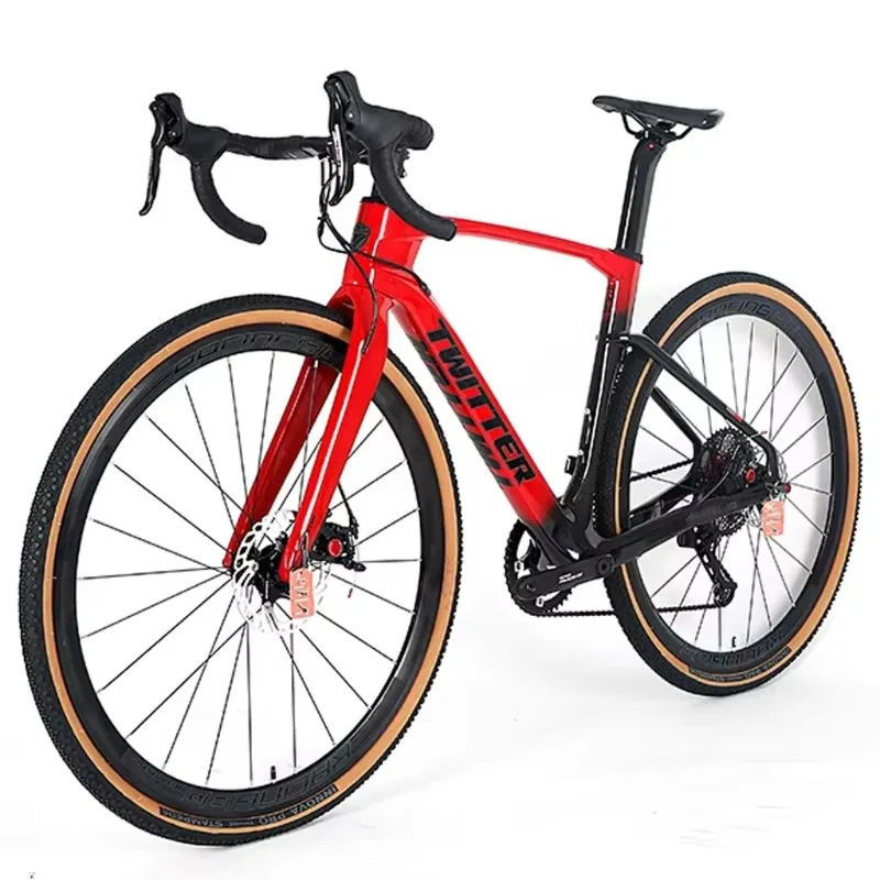 

2025 Aero Carbon All-Road Bike, SRAM Rival 22-Speed 700c Gravel Racing Bicycle for Endurance & Speed