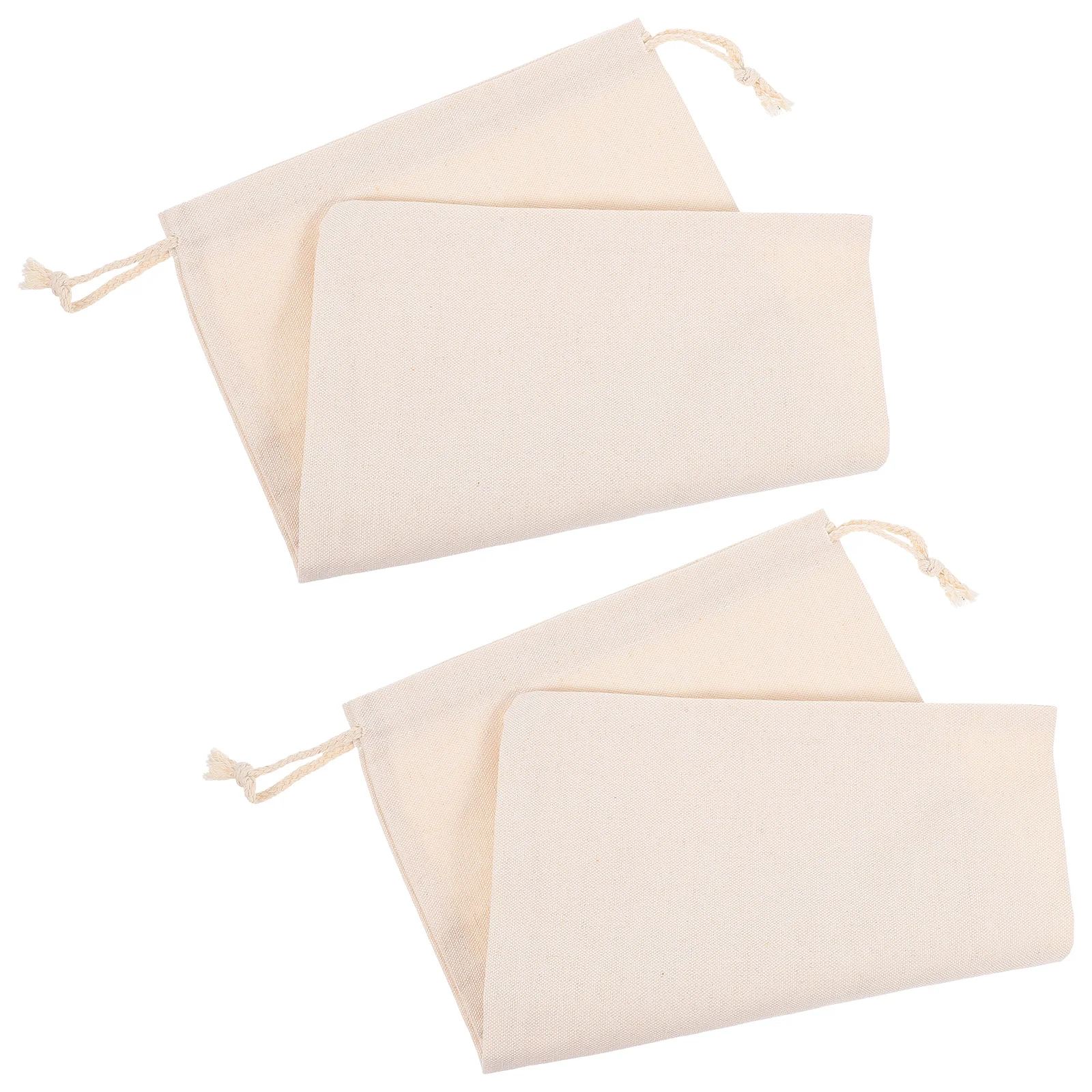 

2Pcs Portable Canvas Vegetable Drawstring Bags Multi-Function Potato Onion Storage Breathable Reusable Kitchen Organizer