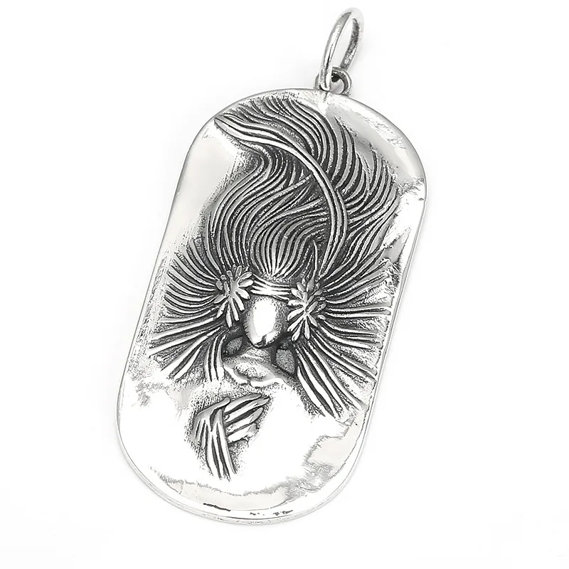 Peacock mingwang men's and women's pendant s925 sterling silver trendy jewelry pendant thai silver stylish hang tag