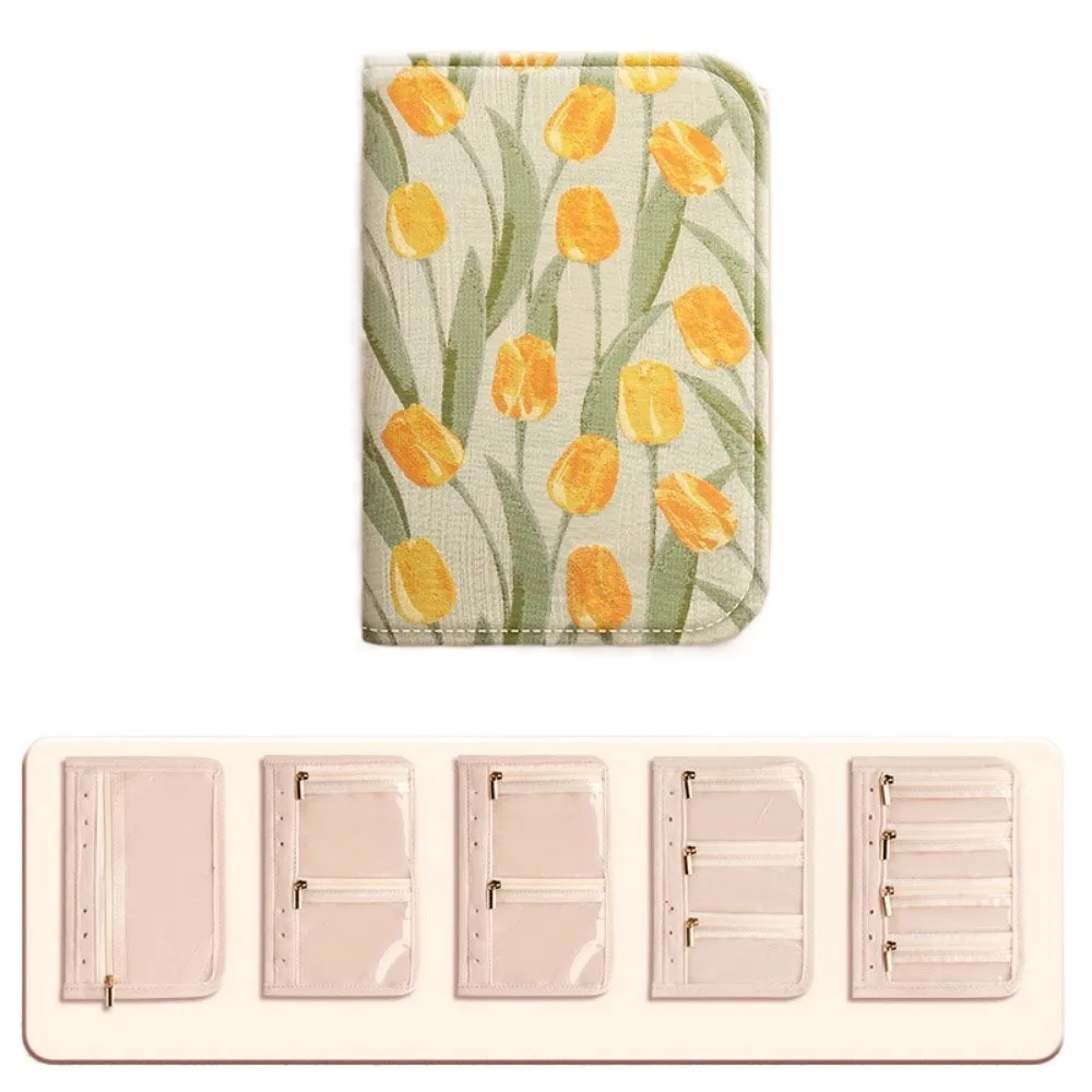 

Butterfly Flower Pattern Jewelry Storage Bag Anti-oxidation Multi-layer Jewelry Organizer Space Saving Grid Storage