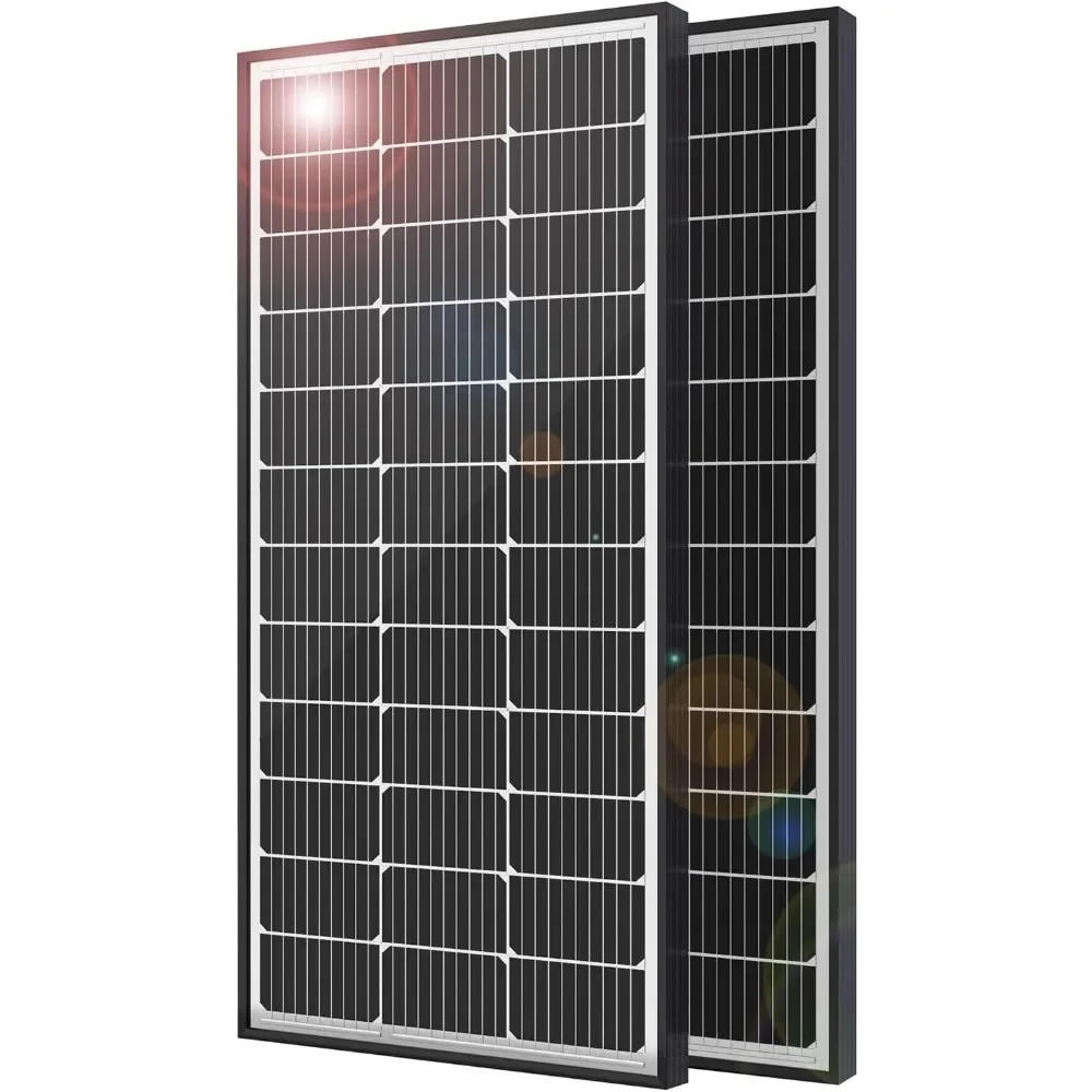 

200 Watt Solar Panels 2 100 Watt 9BB 12 Volt Monocrystalline Solar Module Solar Panels with Half Cut Cells for RV Home Boat