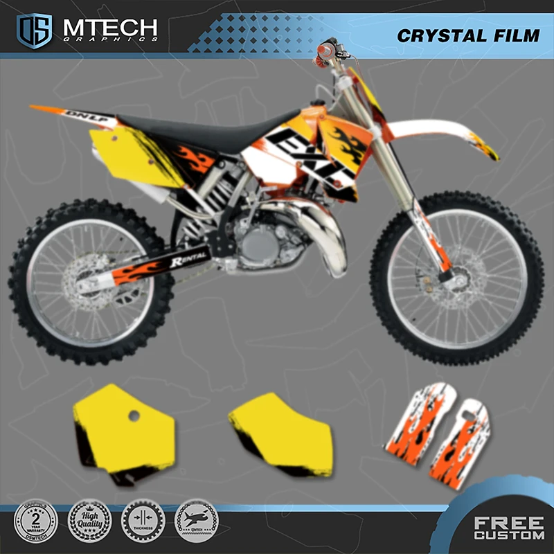 

DSMTECH мотоциклетный графический фон для KTM 125 250 300 350 450 2003 2004 SX SXF 2004 EXC наклейки наборы наклеек 004