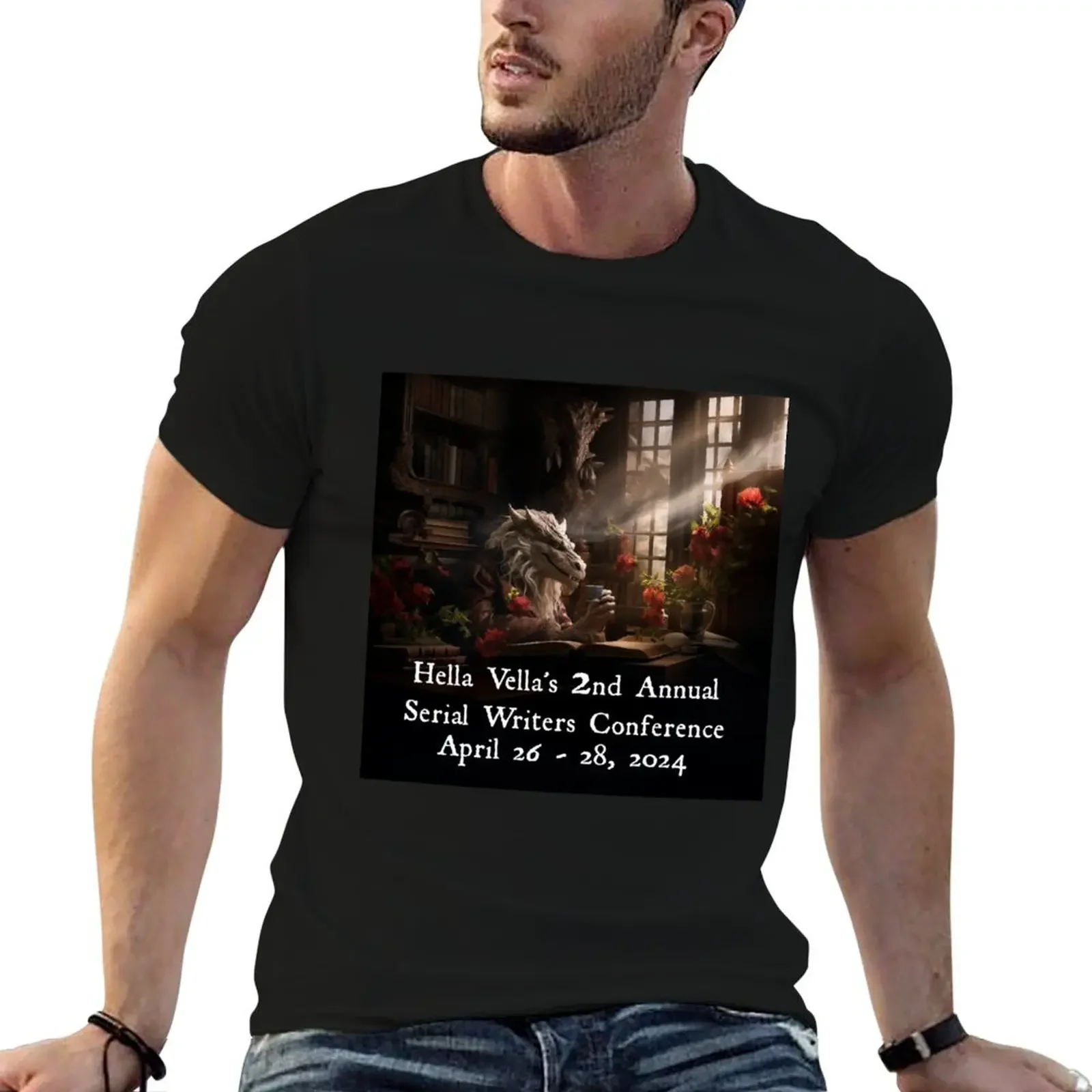 Hella Vella's 2nd Annual Serial Writers Conference April 26 - 28, 2024 T-Shirt sweat boys whites mens t shirt