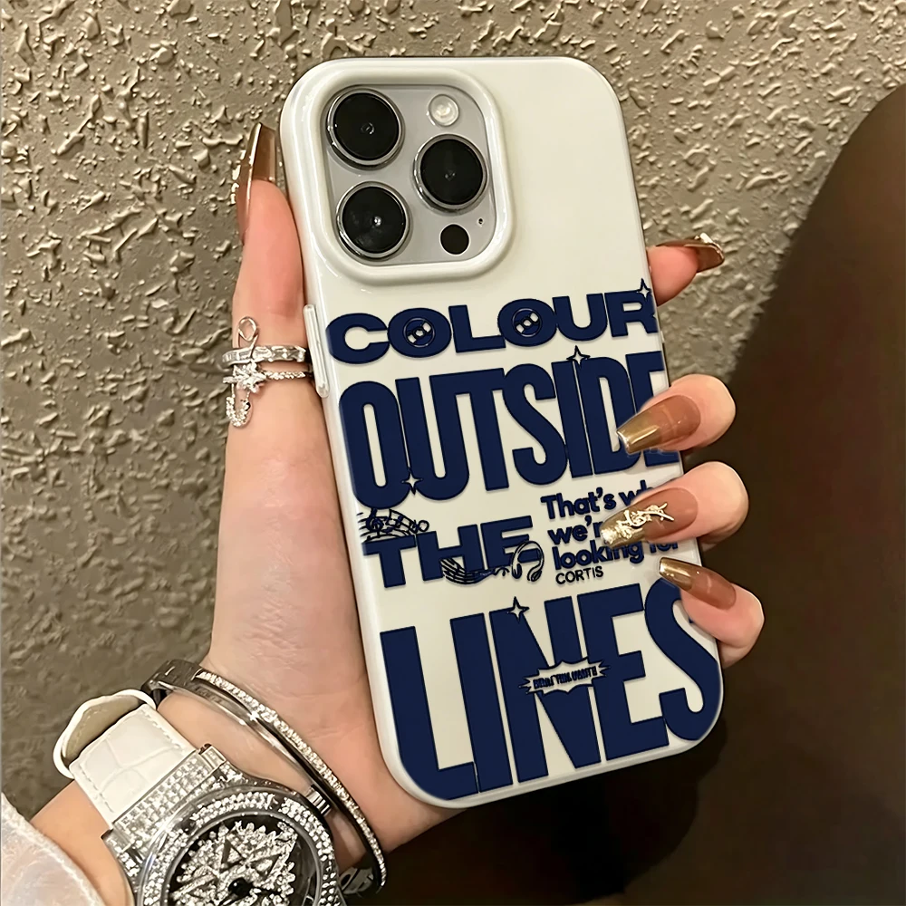 Coque Housse Funda pour iPhone 17 Pro Max, 17 Air, 17 Pro, 16, 15, 14 Plus, 13, 12, 11 Pro Max, 17, 16 avec Slogans Anglais Bleus Tibétains