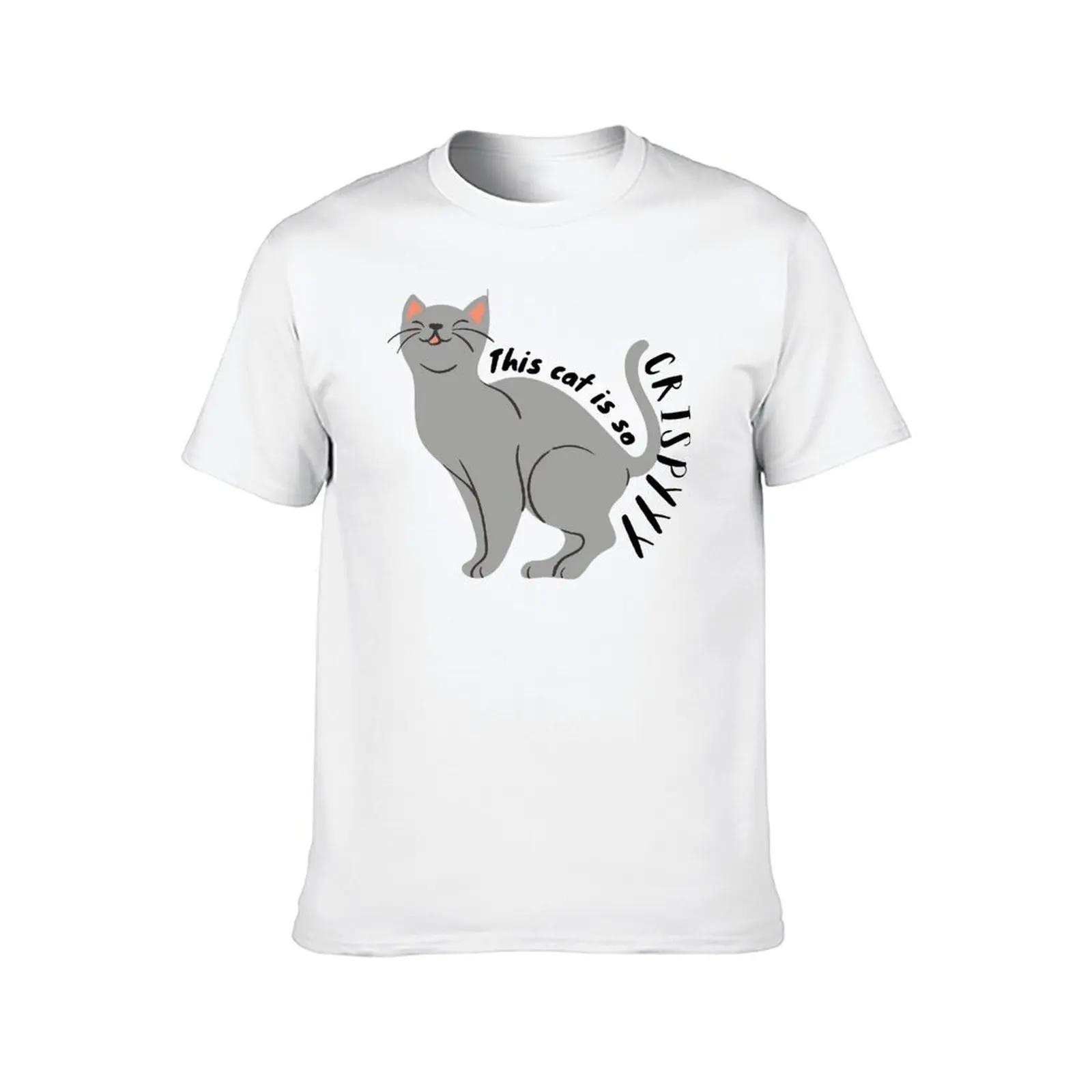 This Cat Is So Crispyyy Funny Vet Med Top Tee Novelty T-shirt Harajuku Movement  Funny Novelty Leisure Eur Size