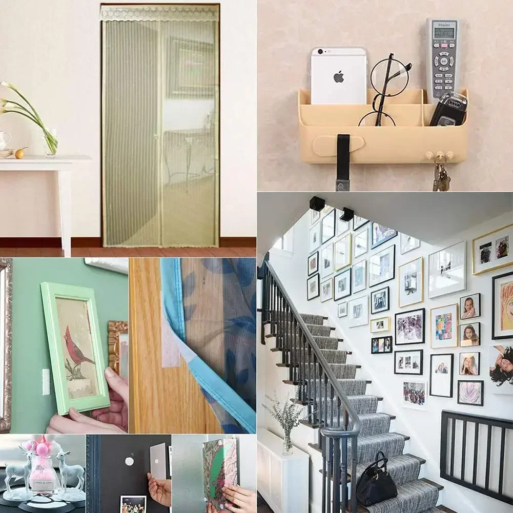 1-25M Selbstklebende Klettverschlussrolle, doppelseitiges magisches Klebeband für DIY, Haushalt, Auto und Büro – Detail 9