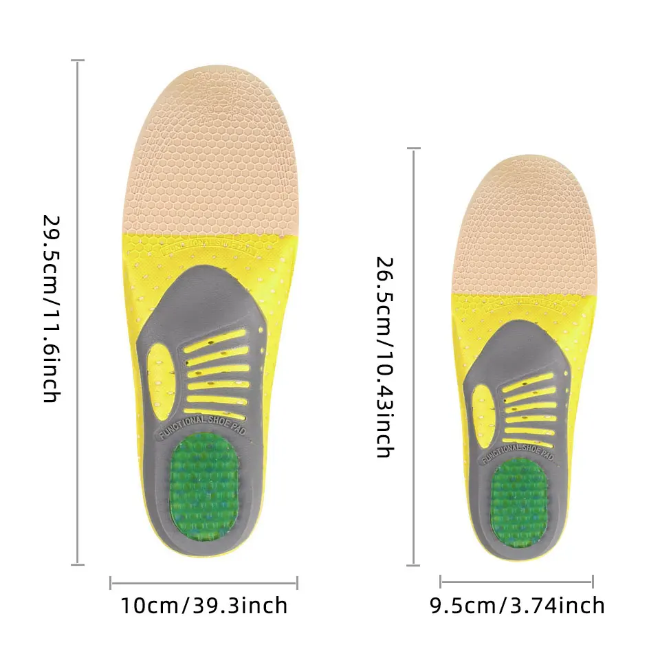 Unisex Ortopedia Pé Plano Saúde Ortopédica Palmilhas, Sole Pad Insert, Arch Suporte Pad para Fascite Plantar, Palmilhas Cuidados com os Pés