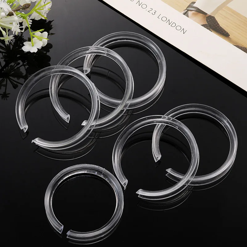 5/10pcs Acrylic Clear Jewelry Bracelets Display Holder Round Shape Bangle Storage Organizer Supplies Accessories Findings Crafts