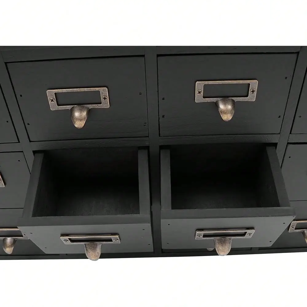 

Desk Drawer Organizer, Vintage 16 Drawers Apothecary Cabinet, 14 X 20 In Traditional Library Card Catalog Cabinet Home Office T