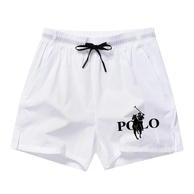 2026 Summer Ice Silk Quick Drying Beach Shorts for Men's Slim Fit Running, Swimming, Fitness, Breathable Shorts