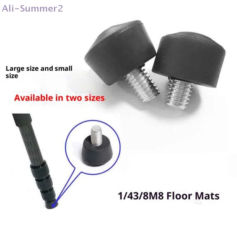 {Summer2} 1Pc Universal Anti-slip Rubber Foot Pad Feet Spike 3/8 Inch 1/4 Inch M8 Photography Accessories For Tripod Monopod