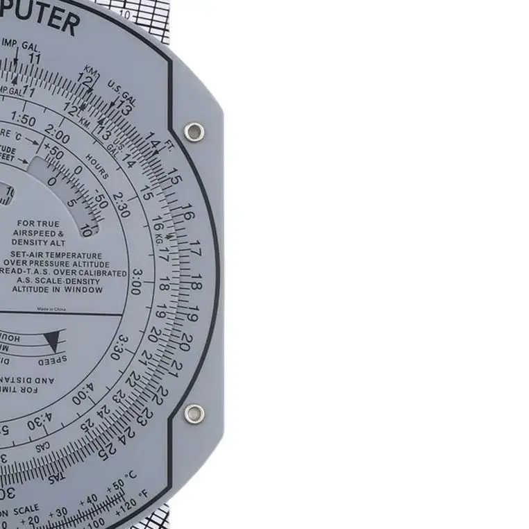 /E6B /Flight /Computer Aviation Plotter Slide Rule Transparent ABS Plastic For Pilot Training Navigation Measurement Tool