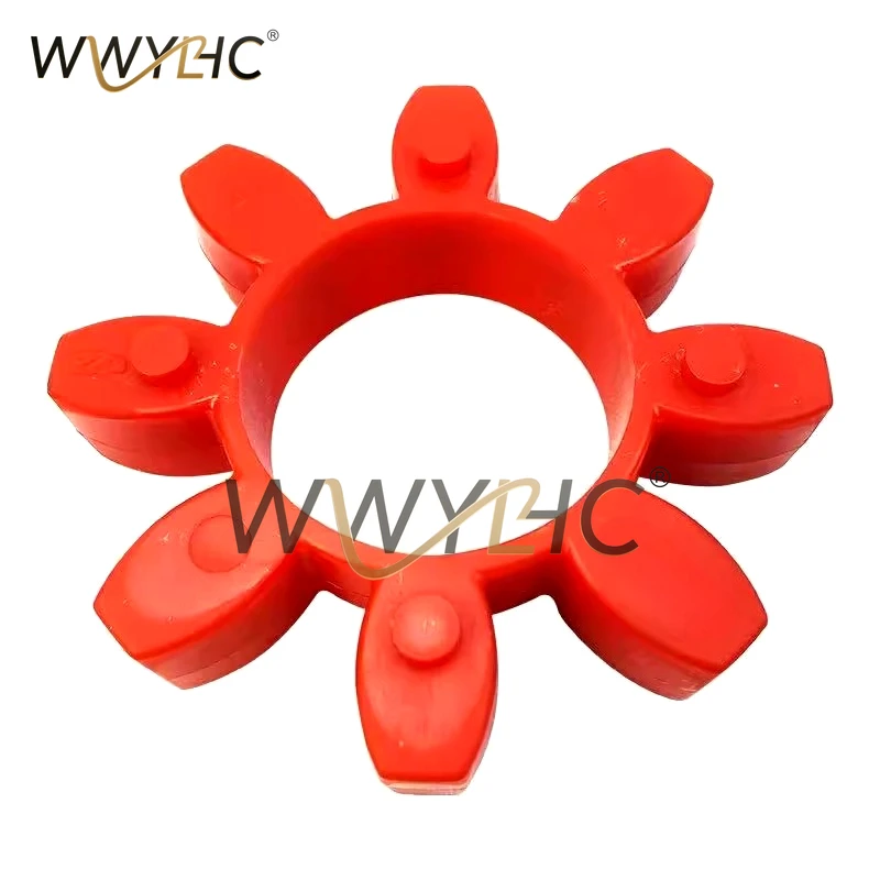 5pcs Hollow Plum Blossom Coupling Elastic Buffer Gasket Rubber Pad Octagonal Polyurethane Pad
