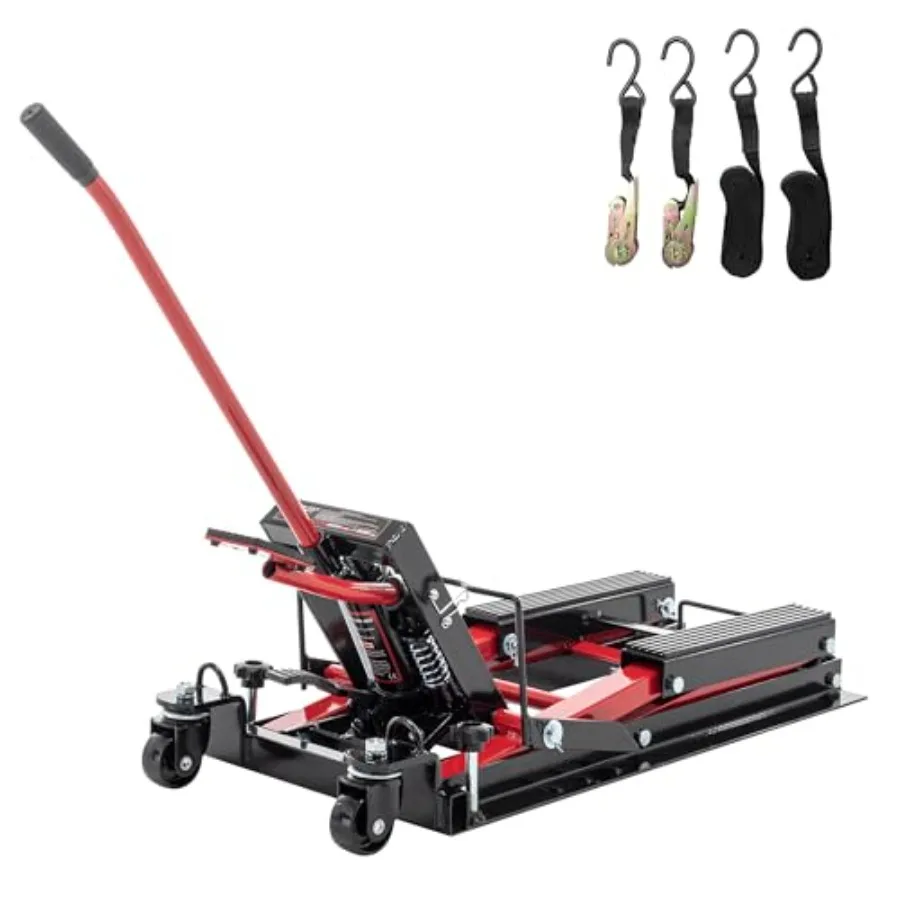 الهيدروليكية دراجة نارية رفع جاك 1500 رطل قدرة القدم تعمل دراجة نارية طاولة رفع مع مقبض طويل ATV مقص يرفع جاك واي فاي #6