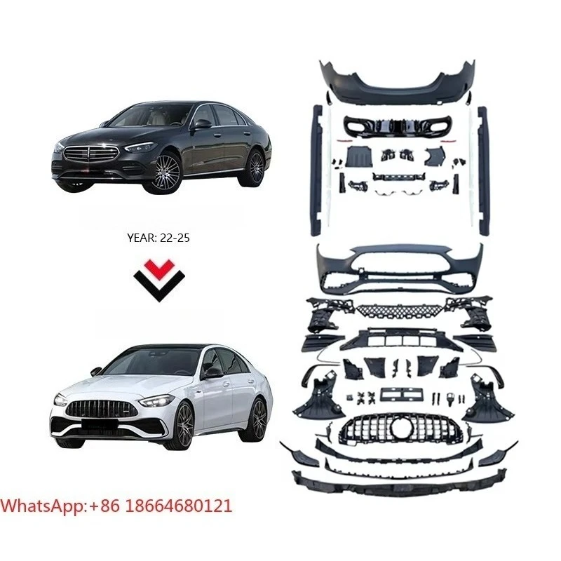 Wholesale Car Kit W203 W204 W205 W208 W209 W210 W211 W212 W213 W218 W219 C63 Front Bumper Bodykit for   Car