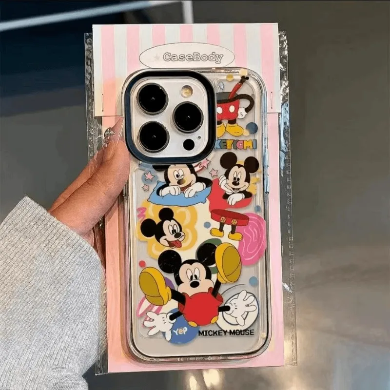 Kawaii nieuwe Mickey mobiele telefoonhoes Disney cartoon schattige print geschikt voor volledig assortiment mobiele telefoon beschermhoezen groothandel