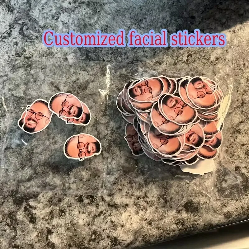 

90pcs Custom Celebrity-Style Personalized Face Stickers (For Bachelor/Bachelorette Parties, Singles Events & Gifts)
