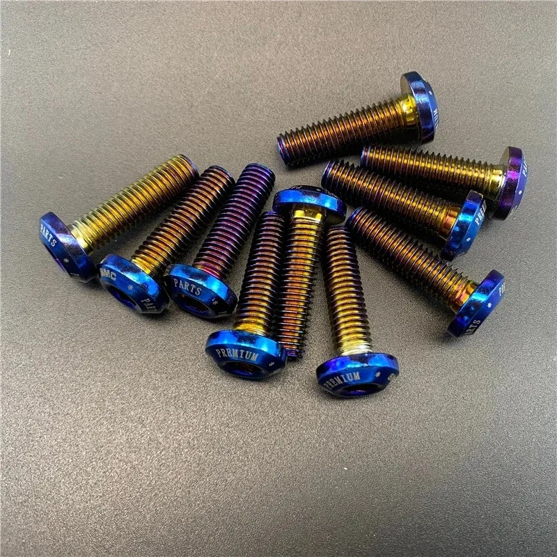 10 قطعة M8 * 30 مللي متر التيتانيوم الترباس المسمار الدوار/قرص فرامل مسامير البراغي تصفيح اللون لهوندا ياماها كاواساكي سوزوكي حلية #4
