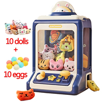 Cartoon Automatic Toy Claw Machine Doll Machine Kids Operated Play Game Mini Claw Catch Toy Crane Machines Music Doll for Gifts