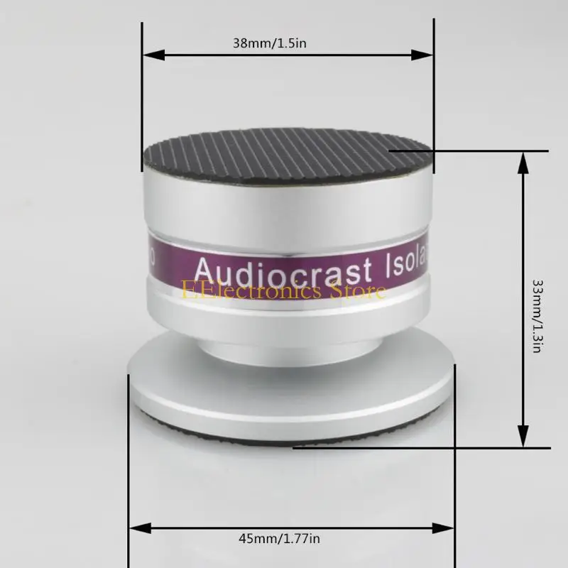 

B03C 4 шт. алюминиевые противоударные шипы изолирующая подставка для динамика Audiocrast IF03S