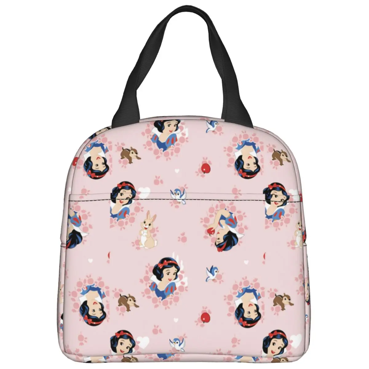 

Сумка для обеда «Белоснежка и семь гномов», портативный ланч-бокс, сумка-холодильник для пикника для девочек, модная термосумка из оксфордской ткани, сумки-тоут